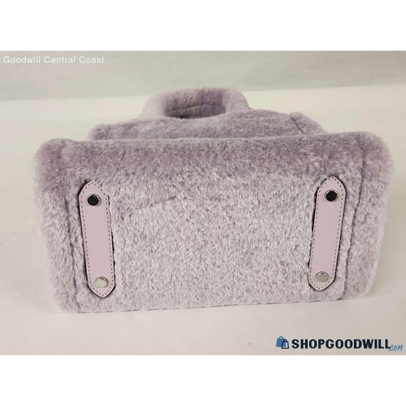 Kate Spade New York Ellie Faux Fur Small Tote Violet Mist Women's EUC - Picture 5 of 7